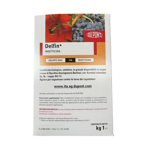 Delfin insetticida (Bacillus thuringiensis)