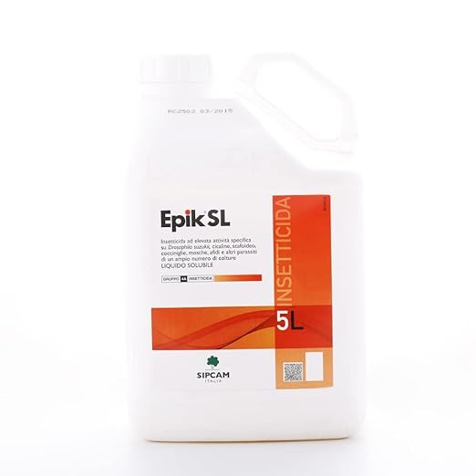 5 Lt Epik SL -Sipcam  Acetamiprid insetticida per cimici e parassiti di vite, arboree, olivo, agrumi e orticole (Acetamiprid 4,67% (50 g/L))