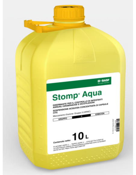 STOMP AQUA 10l diserbante PENDIMETALIN, puro g 38,9 (= 455 g/l)