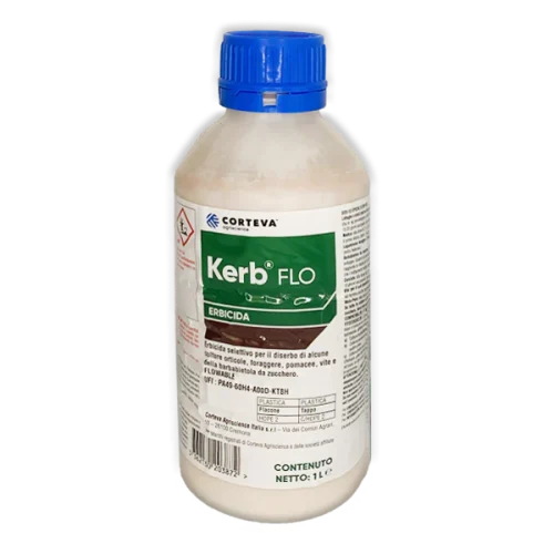 Kerb Flo Corteva 1 L – Diserbante selettivo a base di Arylex Active e florasulam per frumento e orzo (PROPIZAMIDE pura 35,09% )