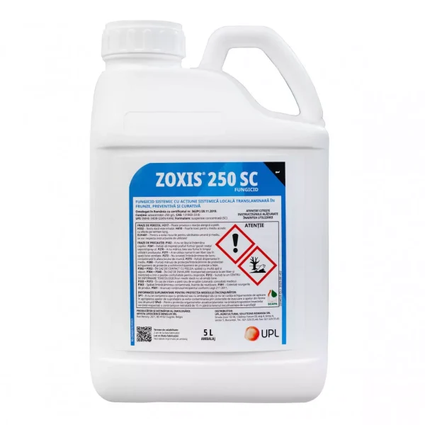 ZOXIS 250 SC 5 L Azoxystrobin 22,80% (=250,00g/L)